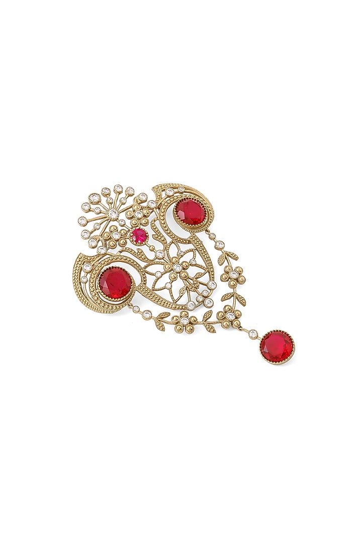 Gold Brass Brooch by Cosa Nostraa at Pernia's Pop Up Shop