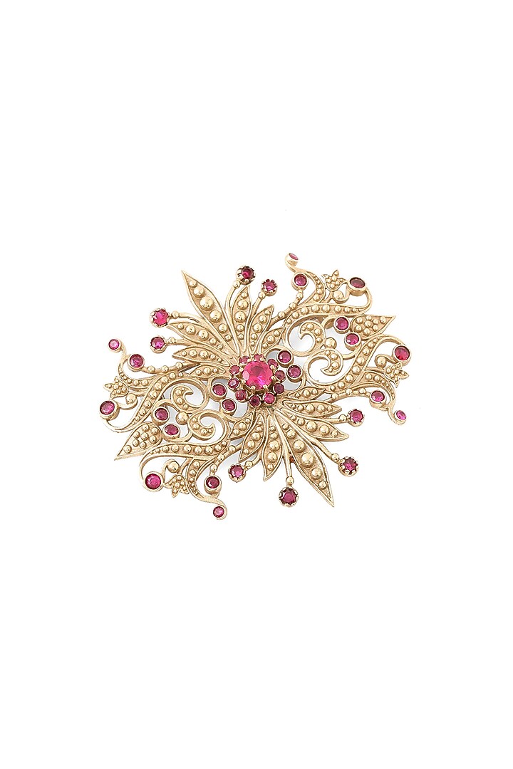 Gold Brass Brooch by Cosa Nostraa at Pernia's Pop Up Shop