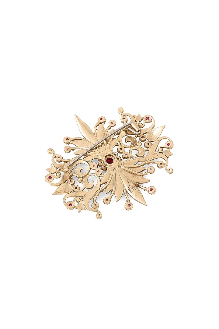 Gold Brass Brooch by Cosa Nostraa at Pernia's Pop Up Shop