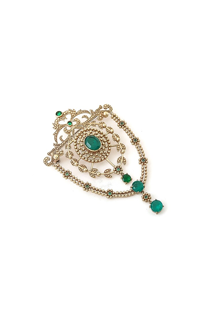 Gold Brass Brooch by Cosa Nostraa at Pernia's Pop Up Shop