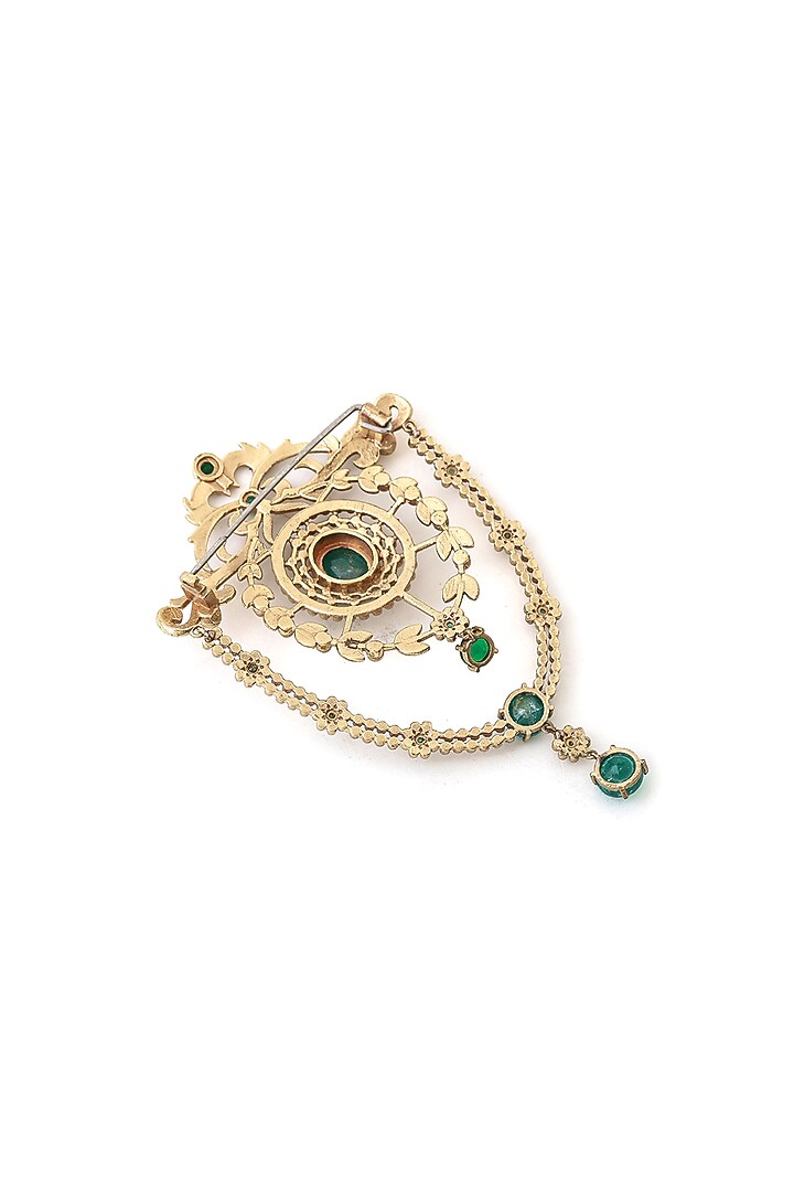 Gold Brass Brooch by Cosa Nostraa at Pernia's Pop Up Shop