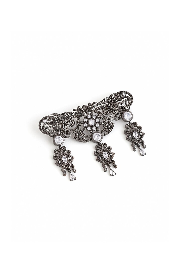 Grey Brass Brooch by Cosa Nostraa at Pernia's Pop Up Shop
