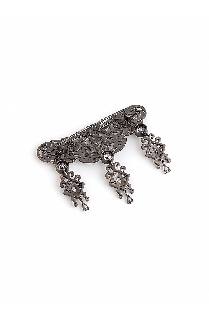 Grey Brass Brooch by Cosa Nostraa at Pernia's Pop Up Shop