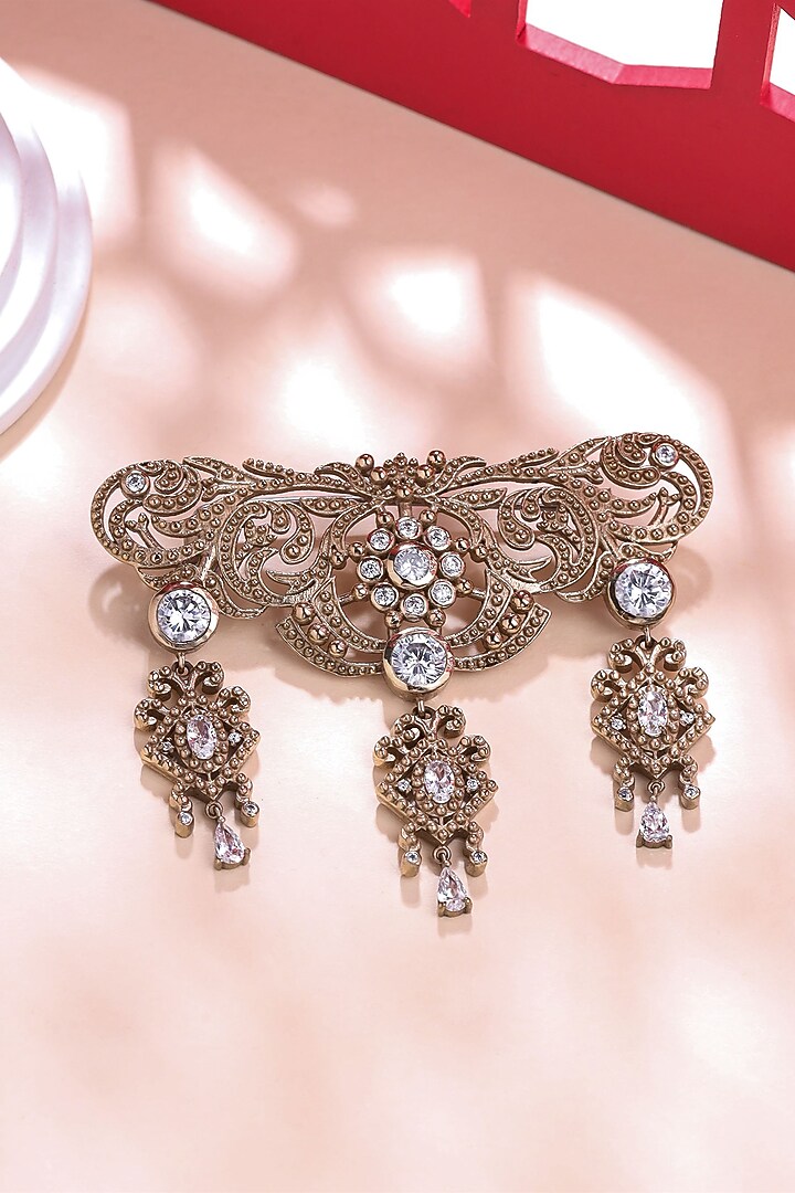 Gold Brass Brooch by Cosa Nostraa at Pernia's Pop Up Shop