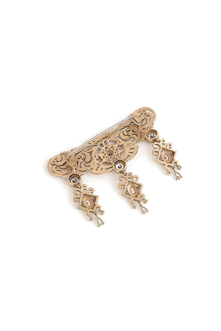 Gold Brass Brooch by Cosa Nostraa at Pernia's Pop Up Shop