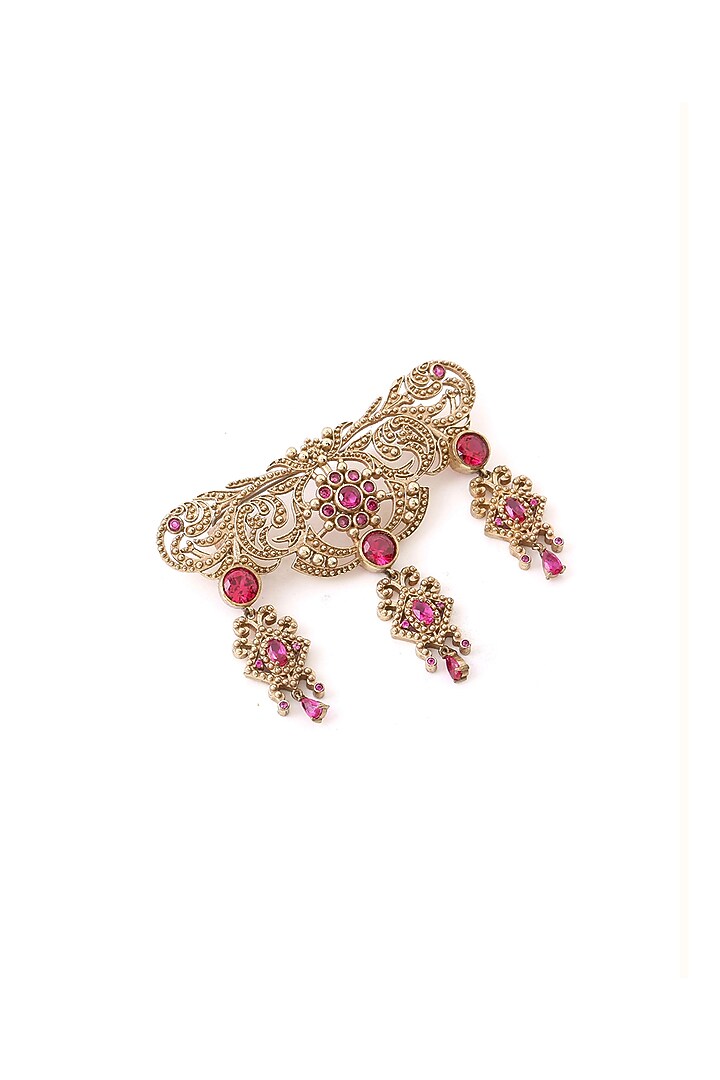 Gold Brass Brooch by Cosa Nostraa at Pernia's Pop Up Shop