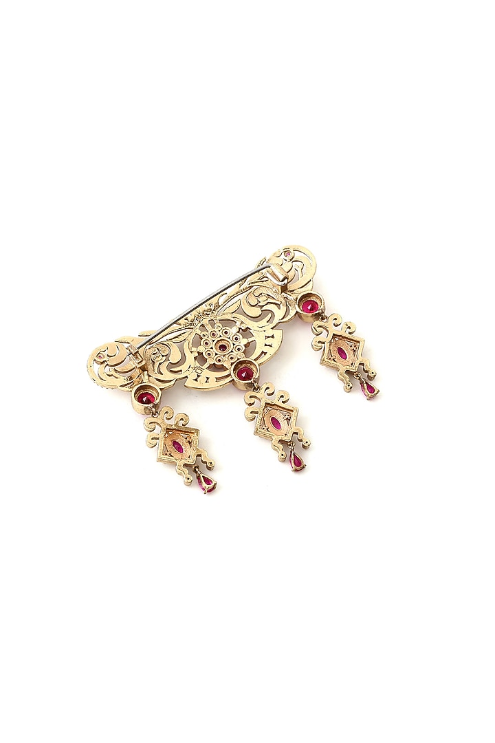 Gold Brass Brooch by Cosa Nostraa at Pernia's Pop Up Shop