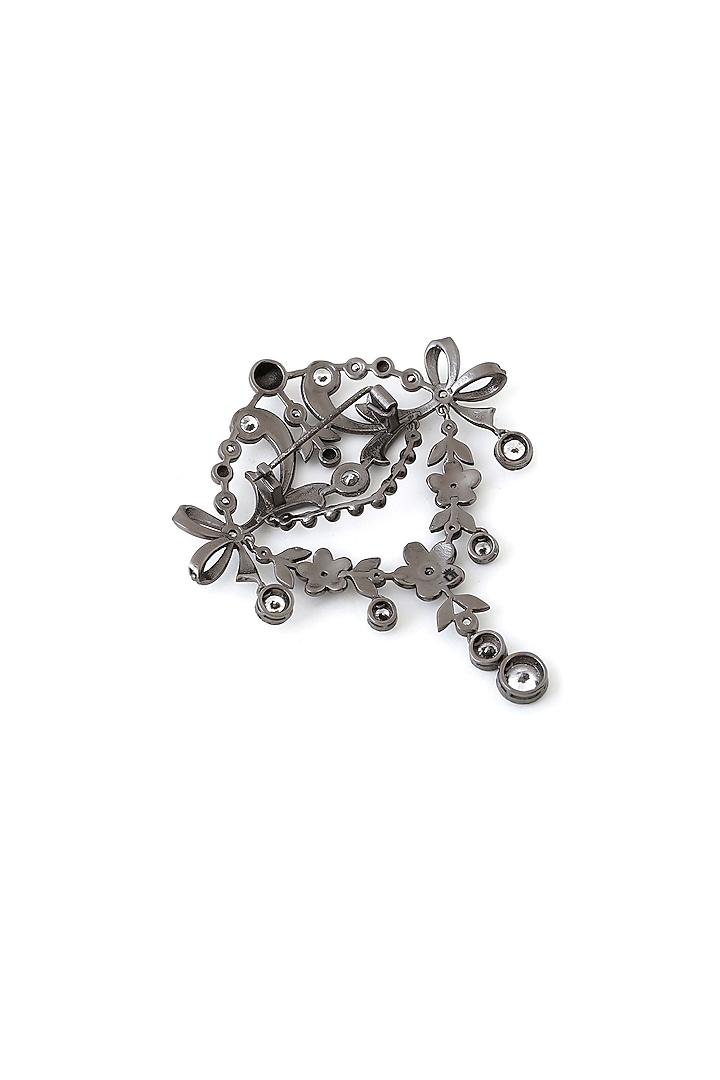 Grey Brass Brooch by Cosa Nostraa at Pernia's Pop Up Shop