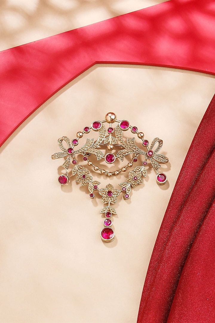 Gold Brass Brooch by Cosa Nostraa at Pernia's Pop Up Shop