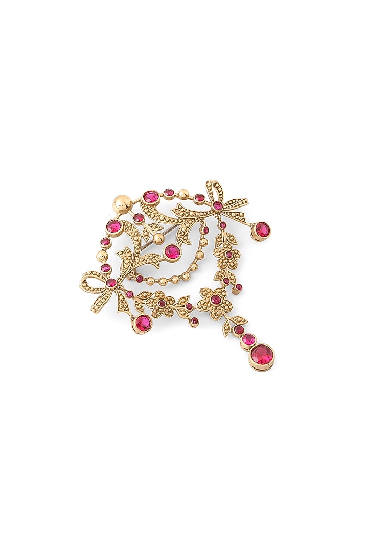 Gold Brass Brooch by Cosa Nostraa at Pernia's Pop Up Shop