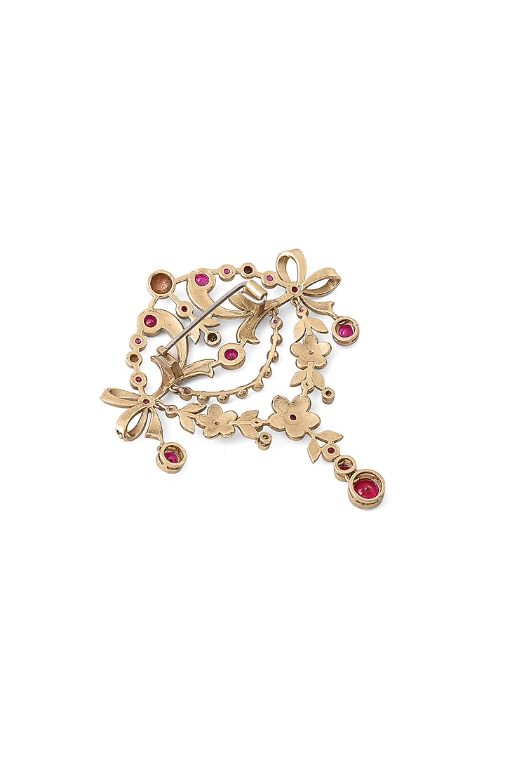 Gold Brass Brooch by Cosa Nostraa at Pernia's Pop Up Shop
