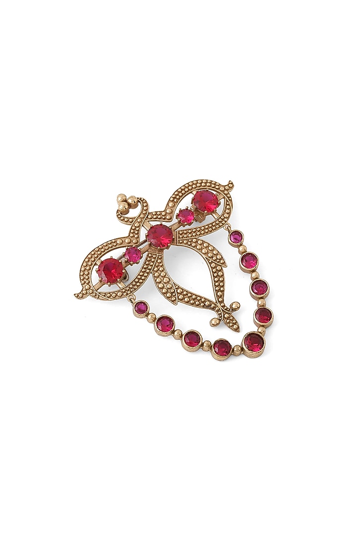 Gold Brass Brooch by Cosa Nostraa at Pernia's Pop Up Shop