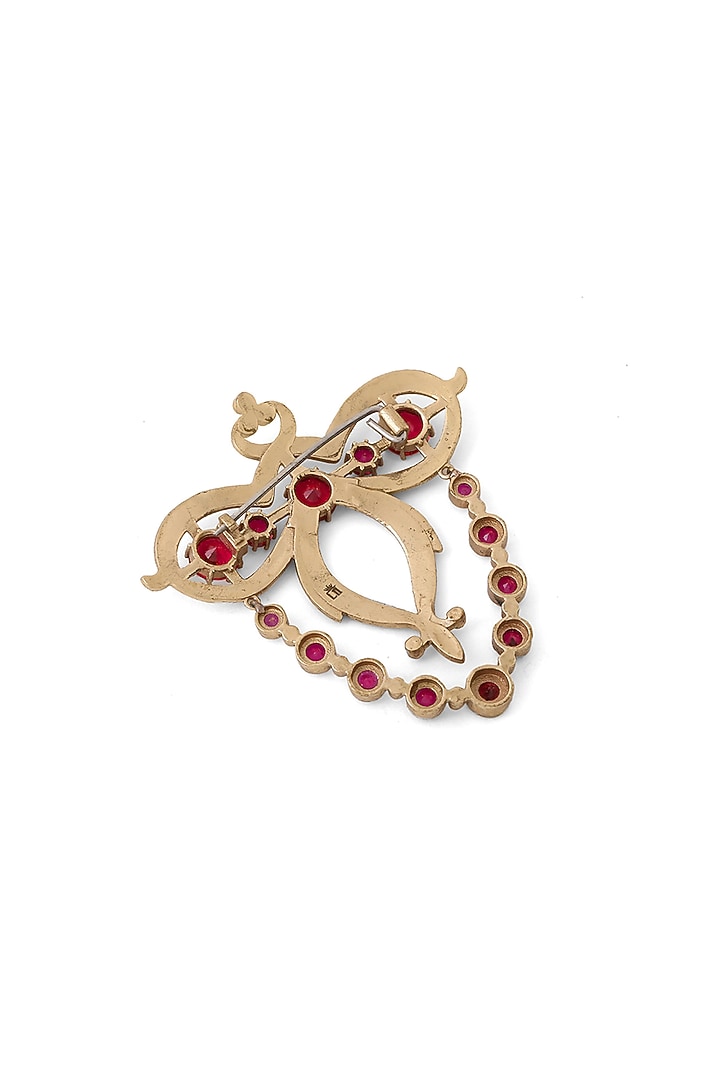 Gold Brass Brooch by Cosa Nostraa at Pernia's Pop Up Shop