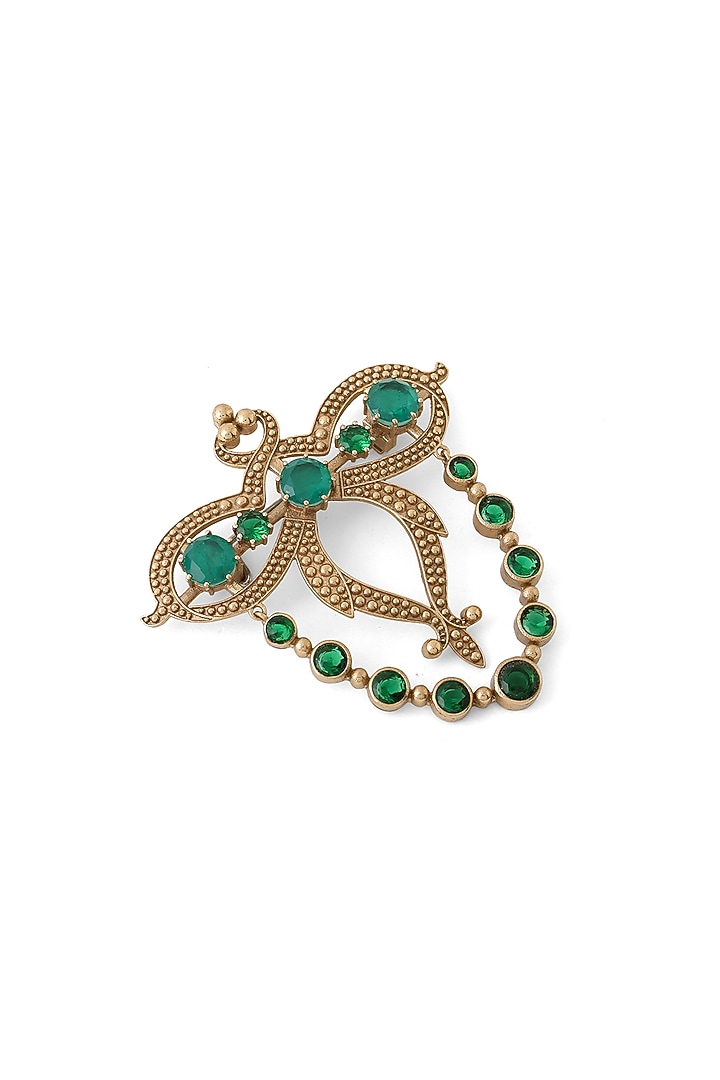 Gold Brass Brooch by Cosa Nostraa at Pernia's Pop Up Shop