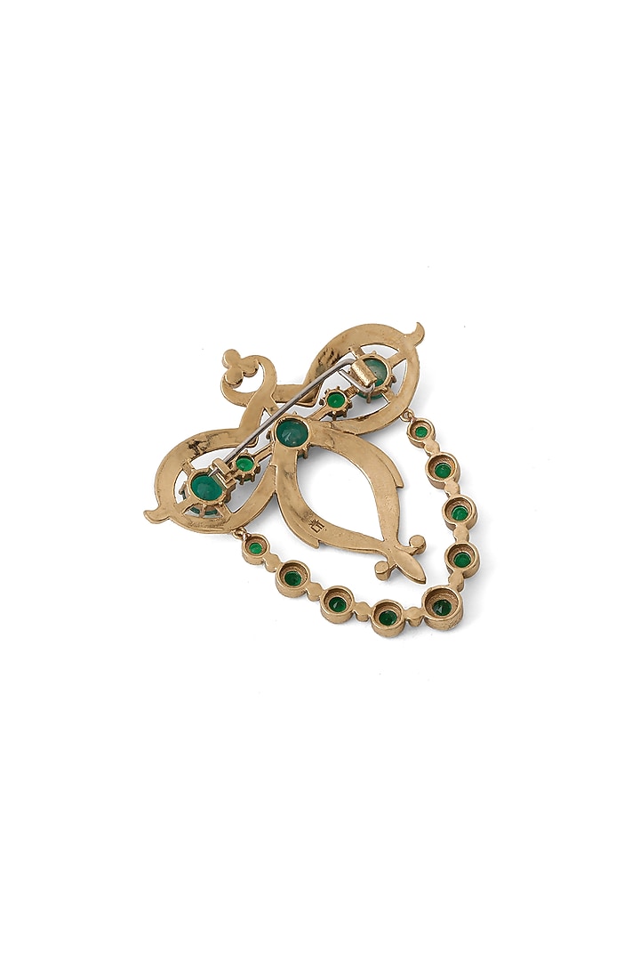 Gold Brass Brooch by Cosa Nostraa at Pernia's Pop Up Shop