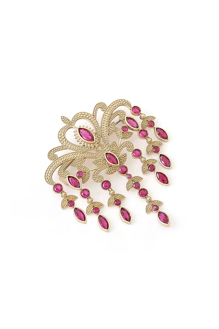 Gold Brass Brooch by Cosa Nostraa at Pernia's Pop Up Shop