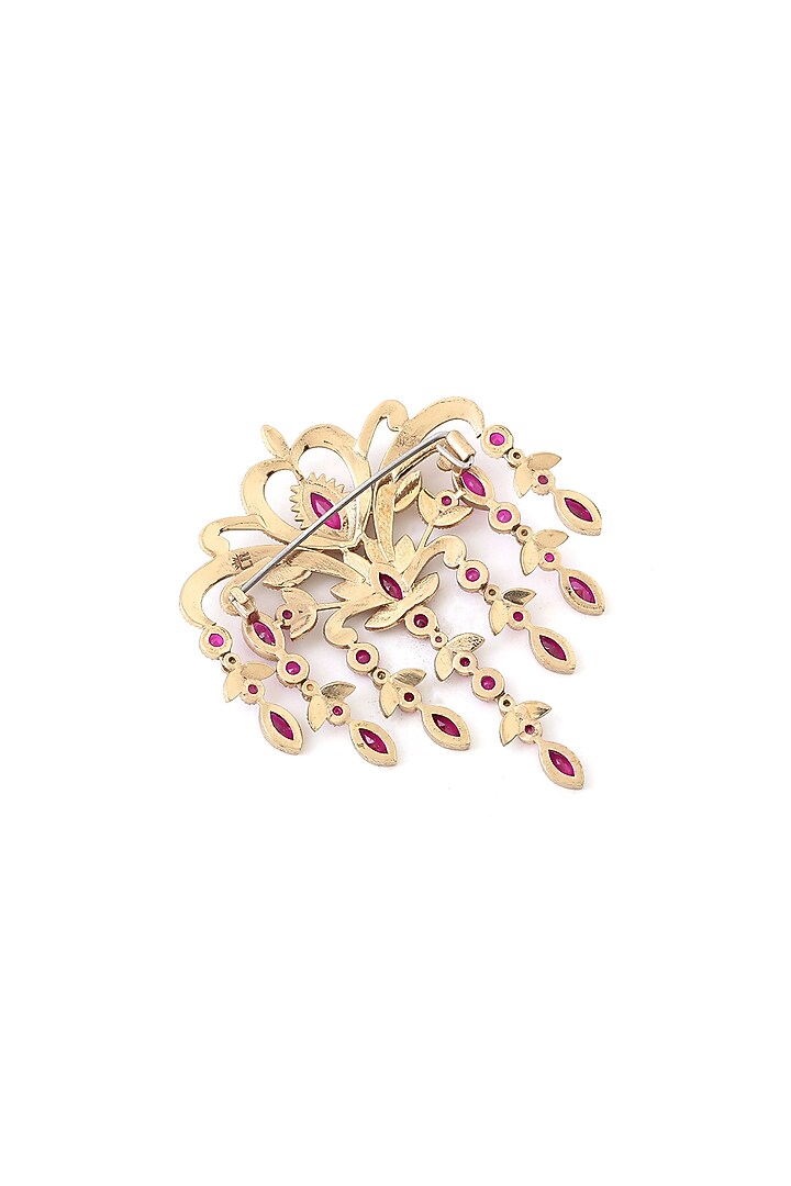 Gold Brass Brooch by Cosa Nostraa at Pernia's Pop Up Shop