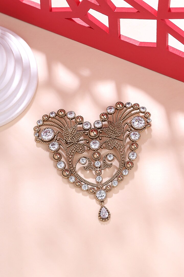 Gold Brass Brooch by Cosa Nostraa at Pernia's Pop Up Shop