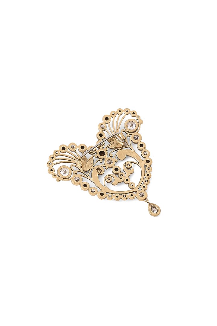 Gold Brass Brooch by Cosa Nostraa at Pernia's Pop Up Shop