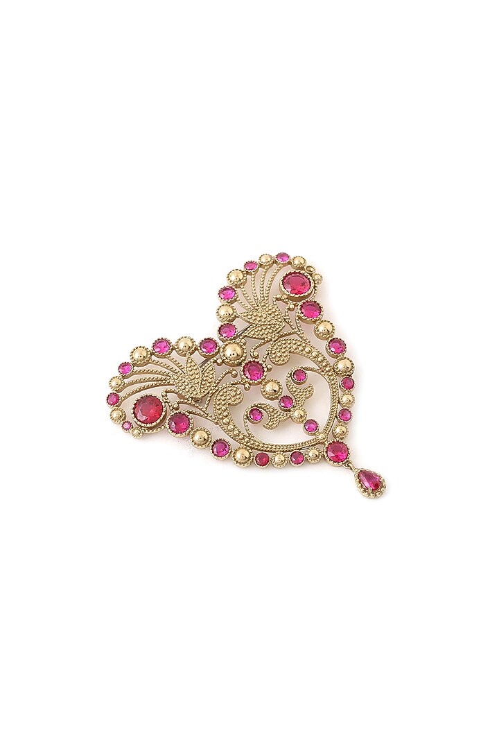 Gold Brass Brooch by Cosa Nostraa at Pernia's Pop Up Shop