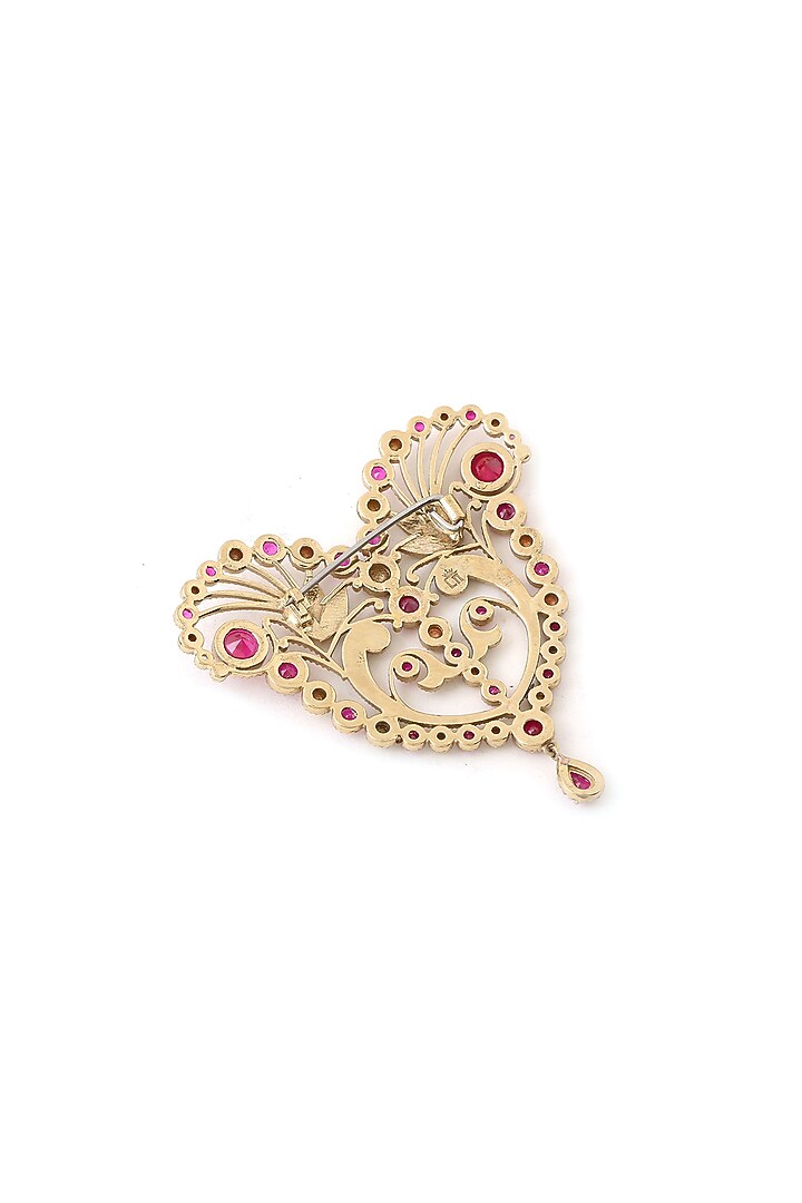 Gold Brass Brooch by Cosa Nostraa at Pernia's Pop Up Shop