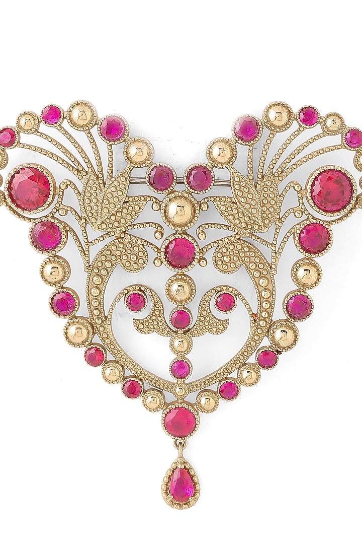 Gold Brass Brooch by Cosa Nostraa at Pernia's Pop Up Shop
