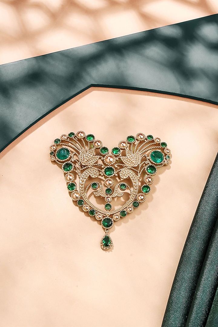 Gold Brass Brooch by Cosa Nostraa at Pernia's Pop Up Shop
