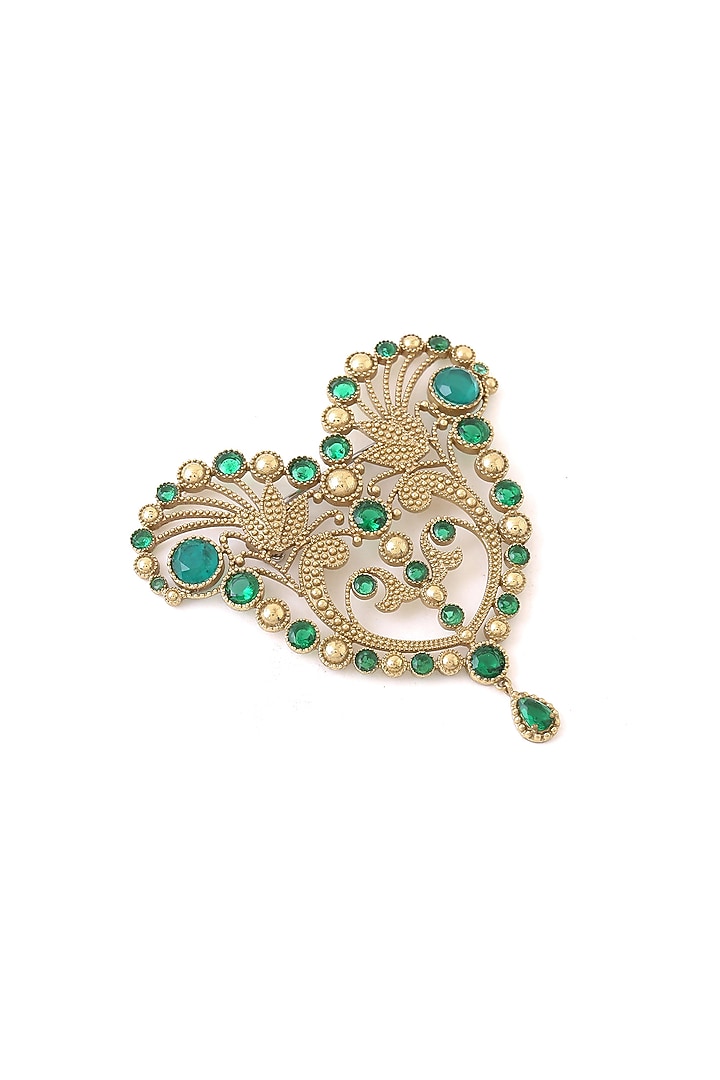 Gold Brass Brooch by Cosa Nostraa at Pernia's Pop Up Shop