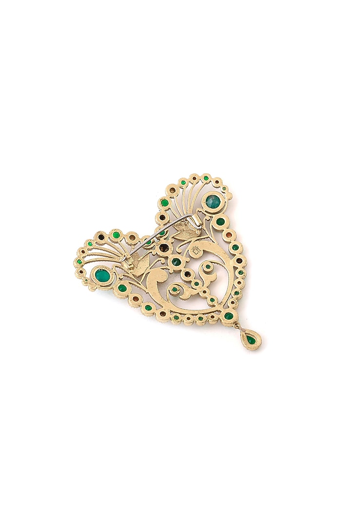 Gold Brass Brooch by Cosa Nostraa at Pernia's Pop Up Shop