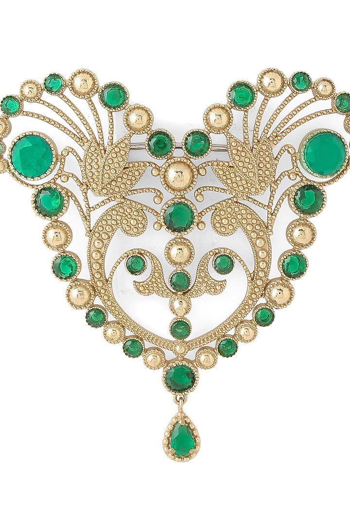 Gold Brass Brooch by Cosa Nostraa at Pernia's Pop Up Shop