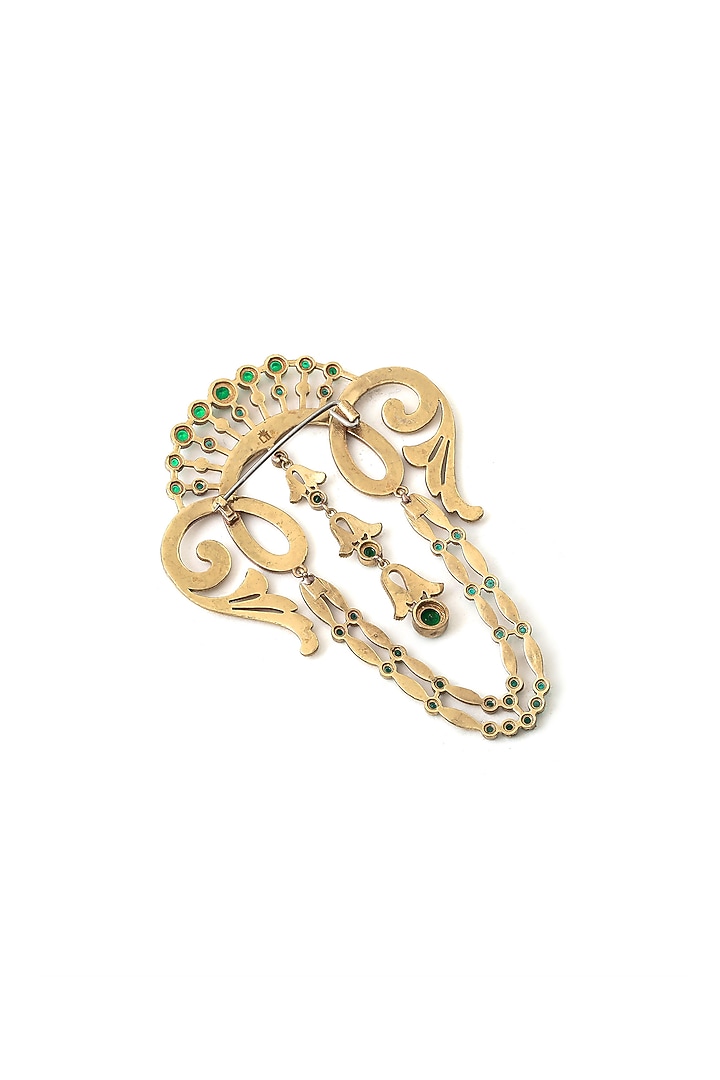 Gold Brass Brooch by Cosa Nostraa at Pernia's Pop Up Shop