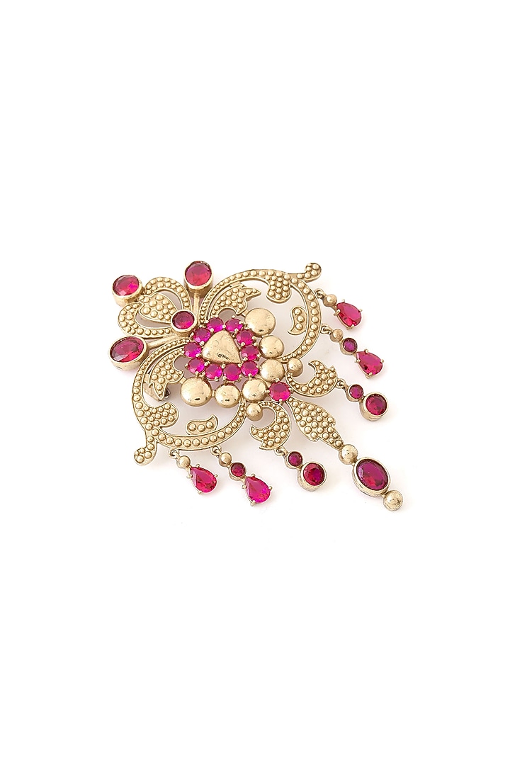 Gold Brass Brooch by Cosa Nostraa at Pernia's Pop Up Shop