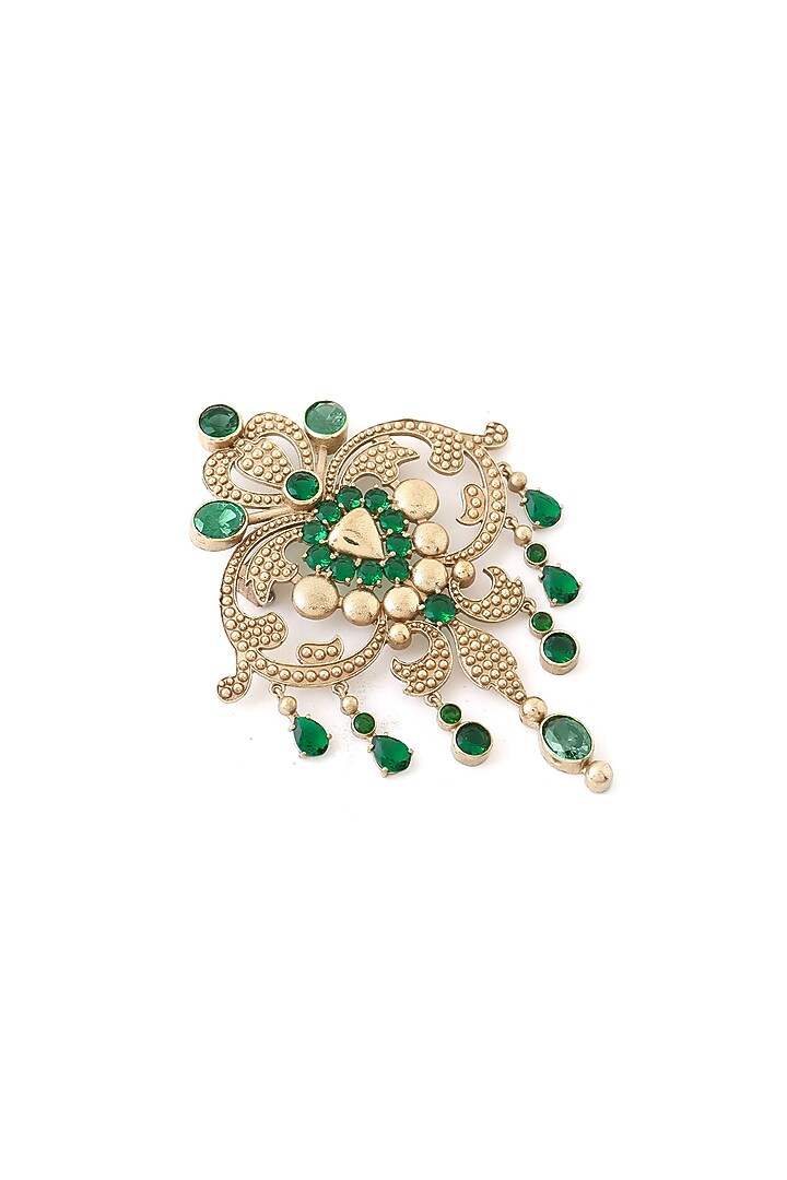 Gold Brass Brooch by Cosa Nostraa at Pernia's Pop Up Shop