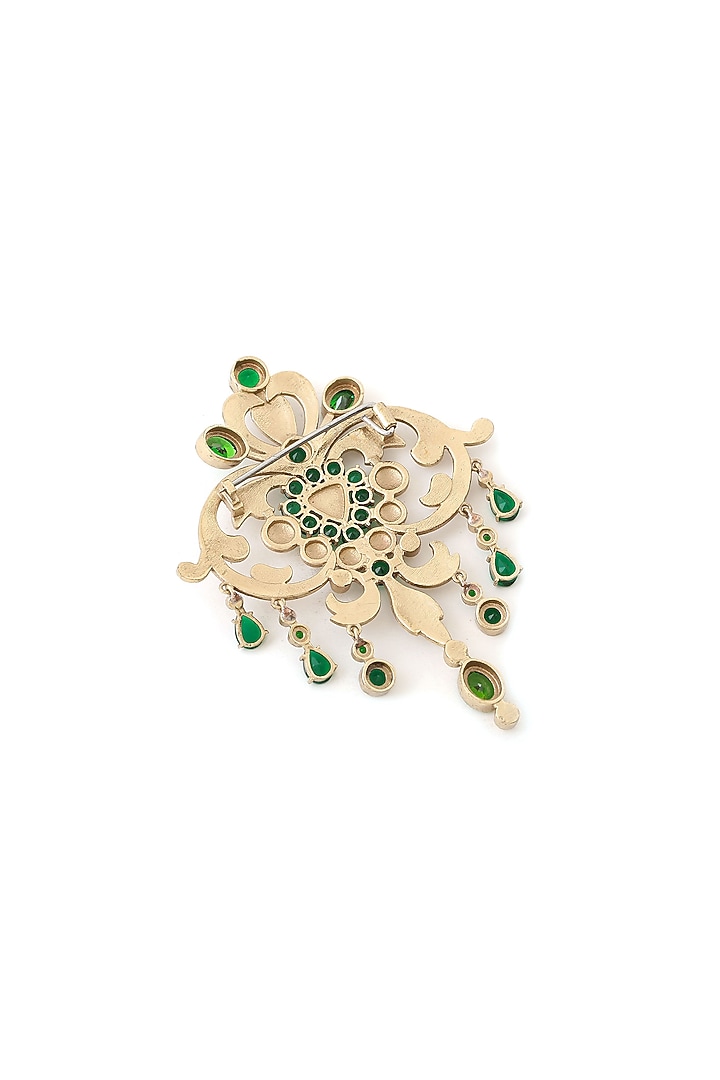 Gold Brass Brooch by Cosa Nostraa at Pernia's Pop Up Shop
