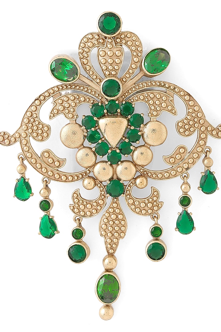 Gold Brass Brooch by Cosa Nostraa at Pernia's Pop Up Shop