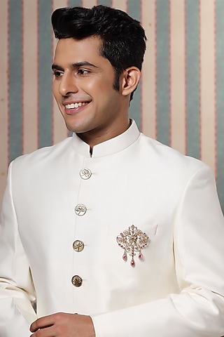 Brooch in online sherwani