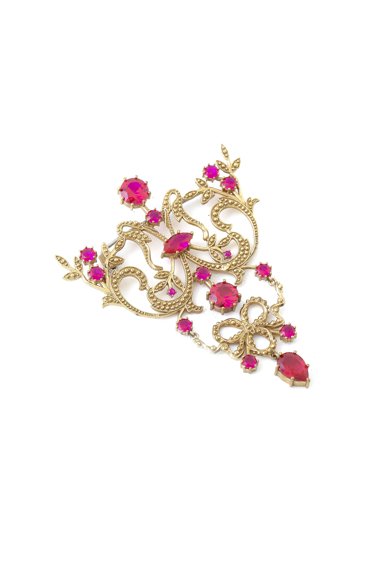 Gold Brass Brooch by Cosa Nostraa
