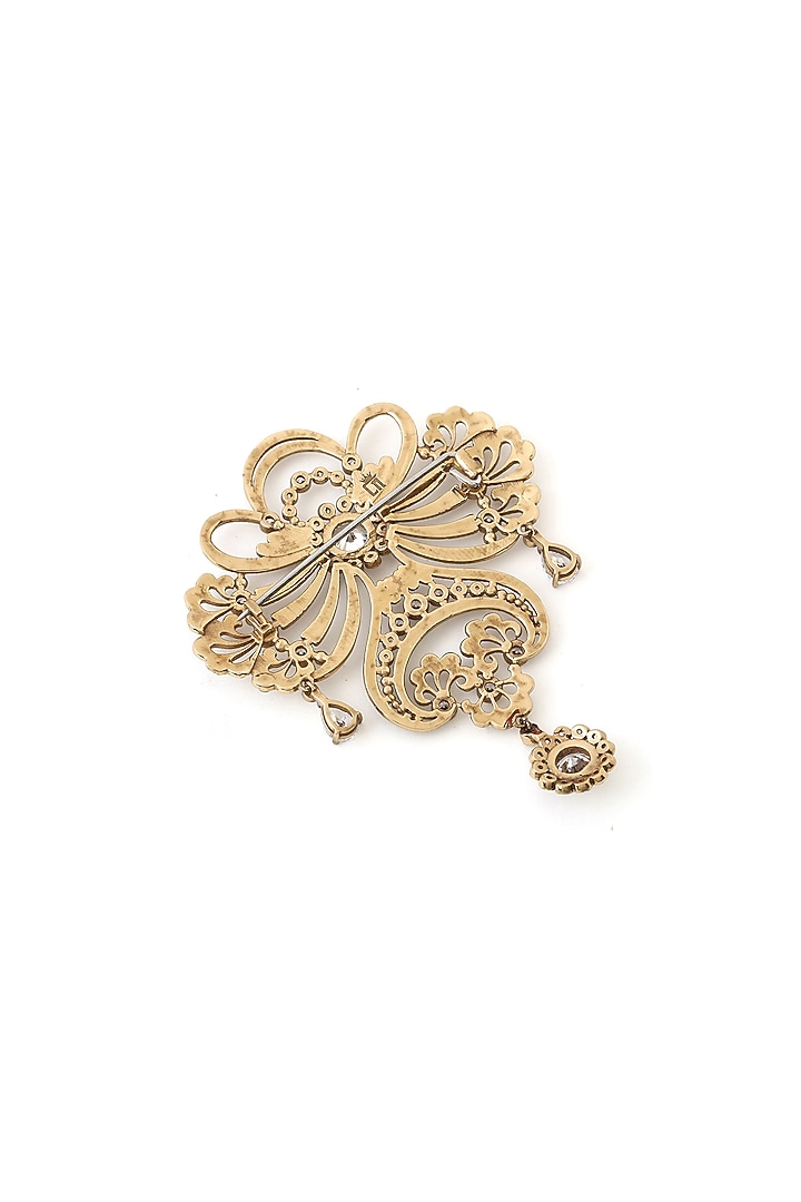 Gold Brass Brooch by Cosa Nostraa at Pernia's Pop Up Shop