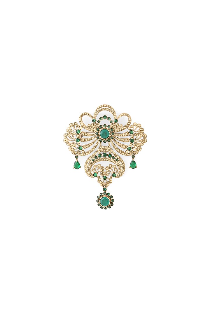 Gold Brass Brooch by Cosa Nostraa at Pernia's Pop Up Shop