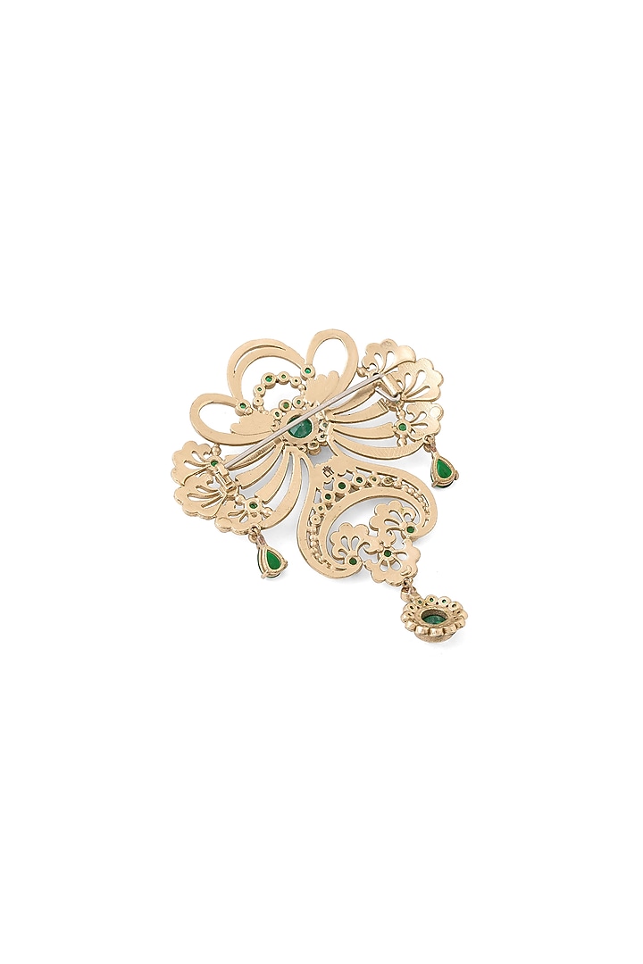 Gold Brass Brooch by Cosa Nostraa at Pernia's Pop Up Shop