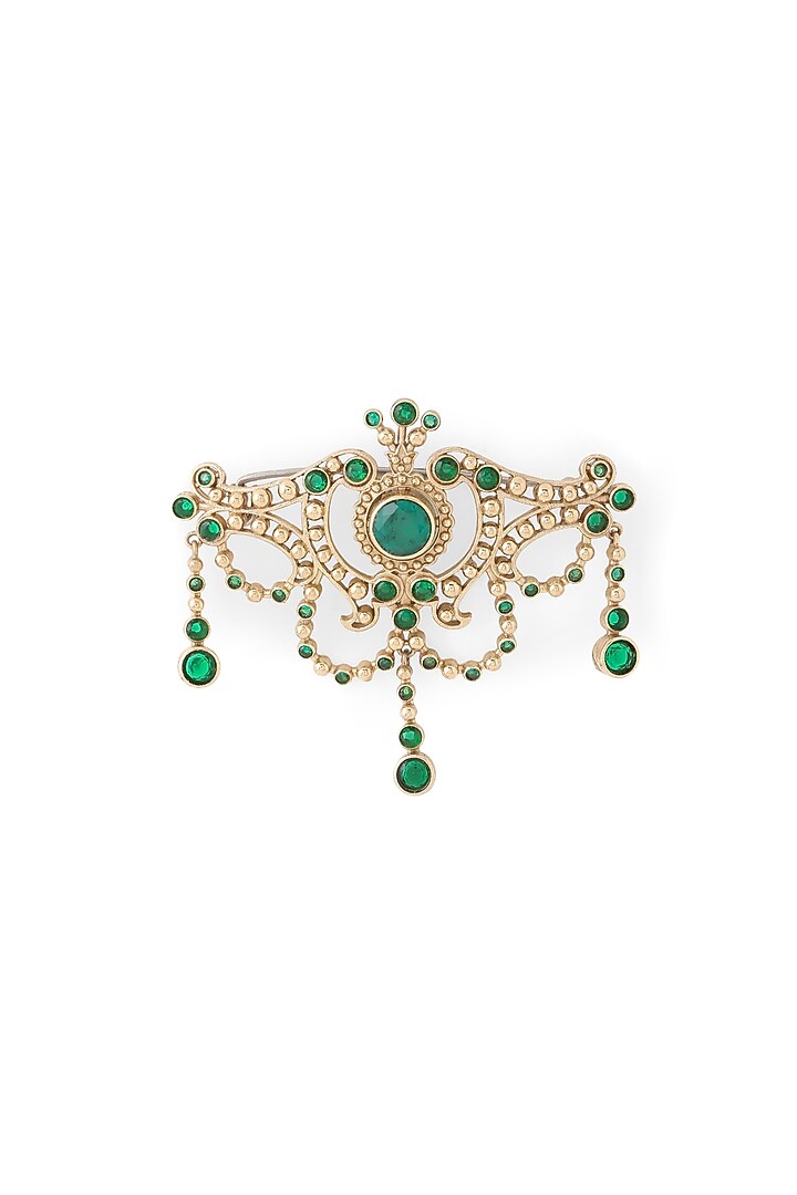 Gold Brass Brooch by Cosa Nostraa at Pernia's Pop Up Shop