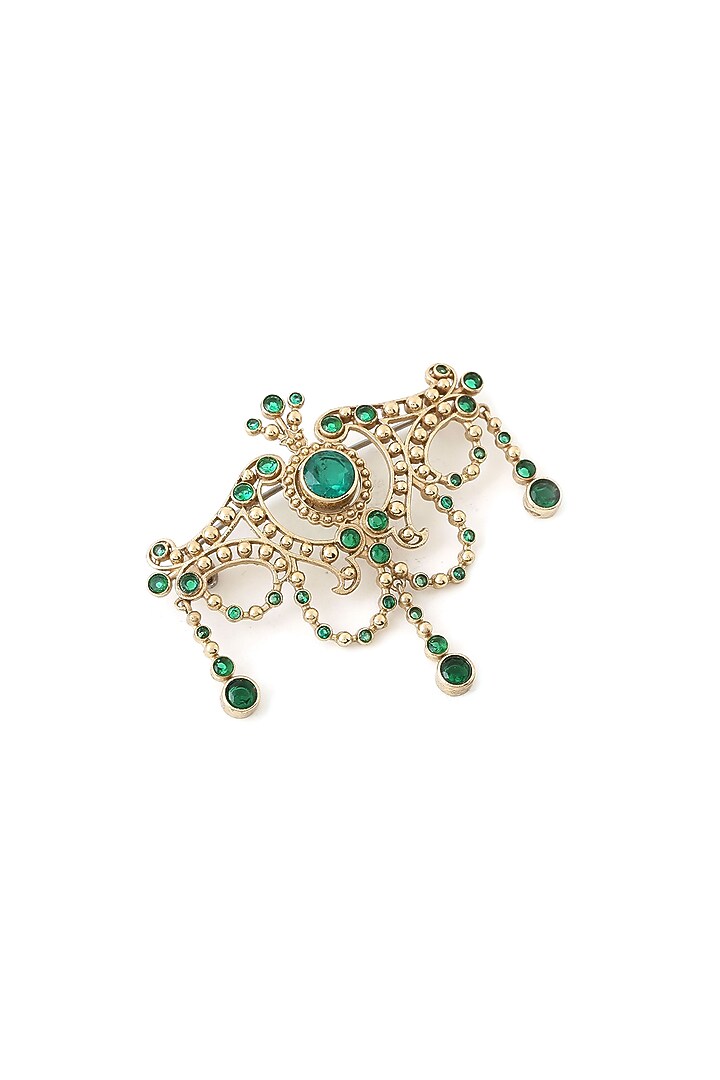 Gold Brass Brooch by Cosa Nostraa at Pernia's Pop Up Shop