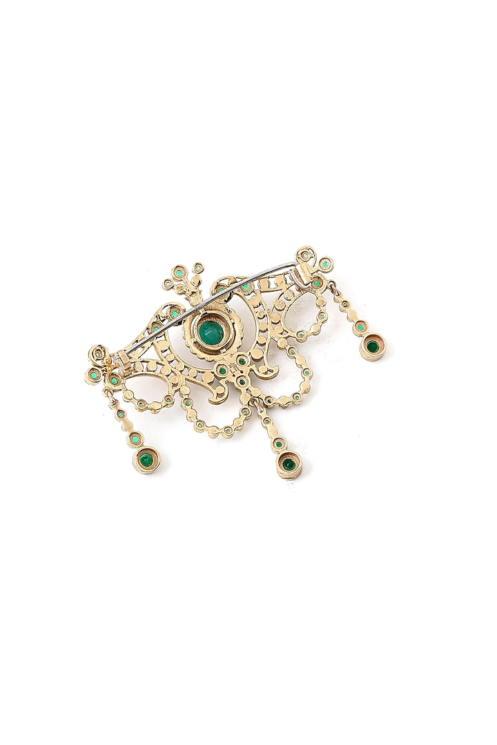 Gold Brass Brooch by Cosa Nostraa at Pernia's Pop Up Shop