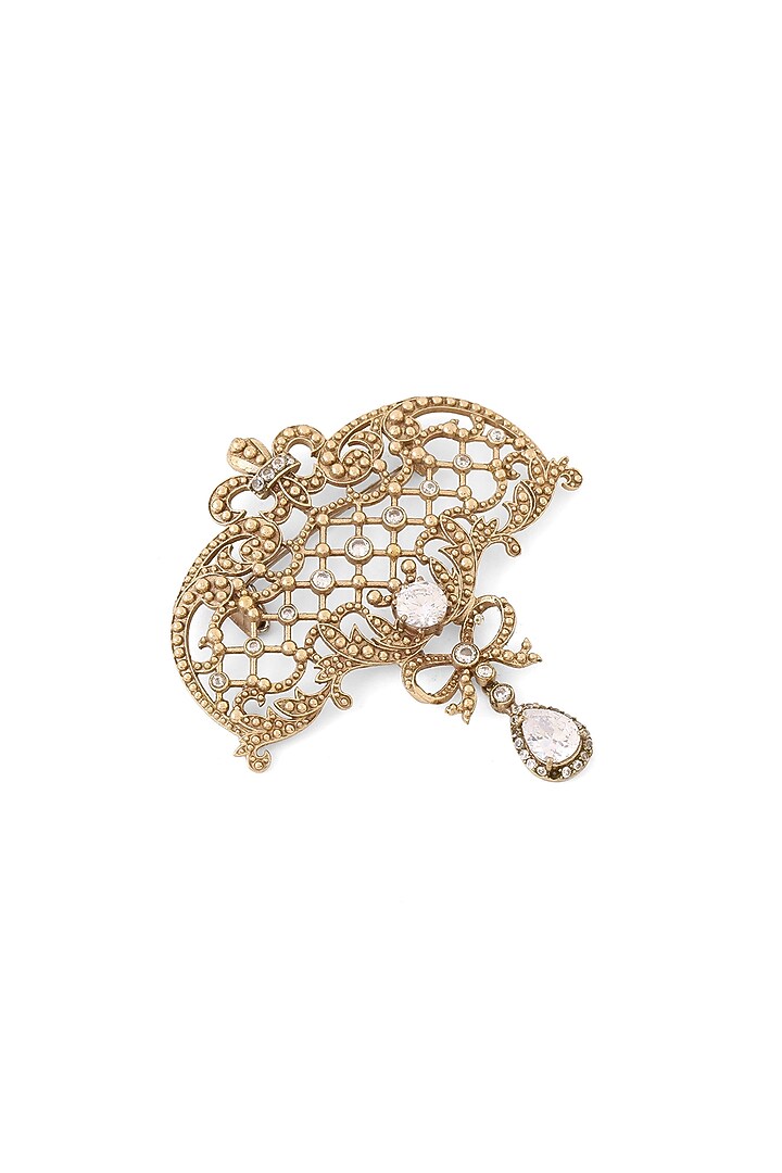 Gold Brass Brooch by Cosa Nostraa at Pernia's Pop Up Shop