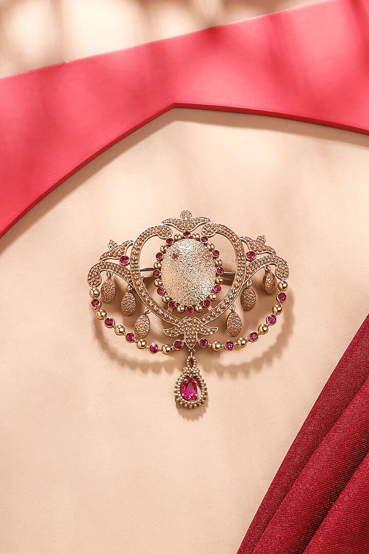 Gold Brass Brooch by Cosa Nostraa at Pernia's Pop Up Shop