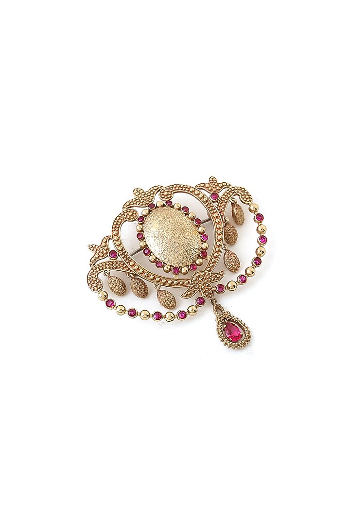 Gold Brass Brooch by Cosa Nostraa at Pernia's Pop Up Shop