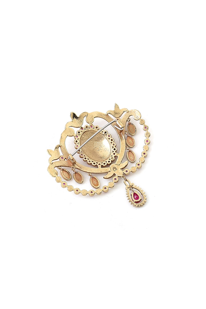 Gold Brass Brooch by Cosa Nostraa at Pernia's Pop Up Shop