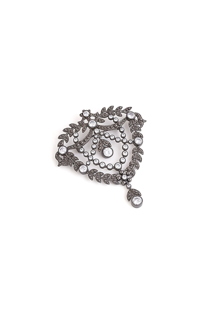 Grey Brass Brooch by Cosa Nostraa at Pernia's Pop Up Shop