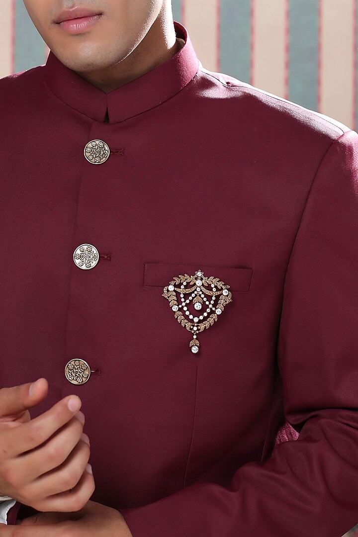 Gold Brass Brooch by Cosa Nostraa at Pernia's Pop Up Shop