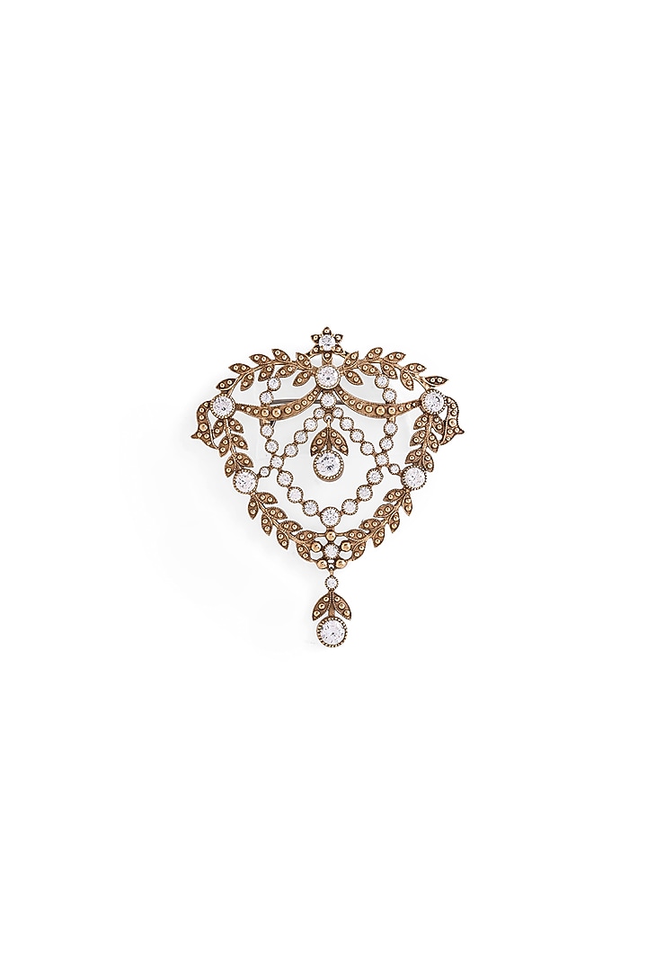 Gold Brass Brooch by Cosa Nostraa at Pernia's Pop Up Shop